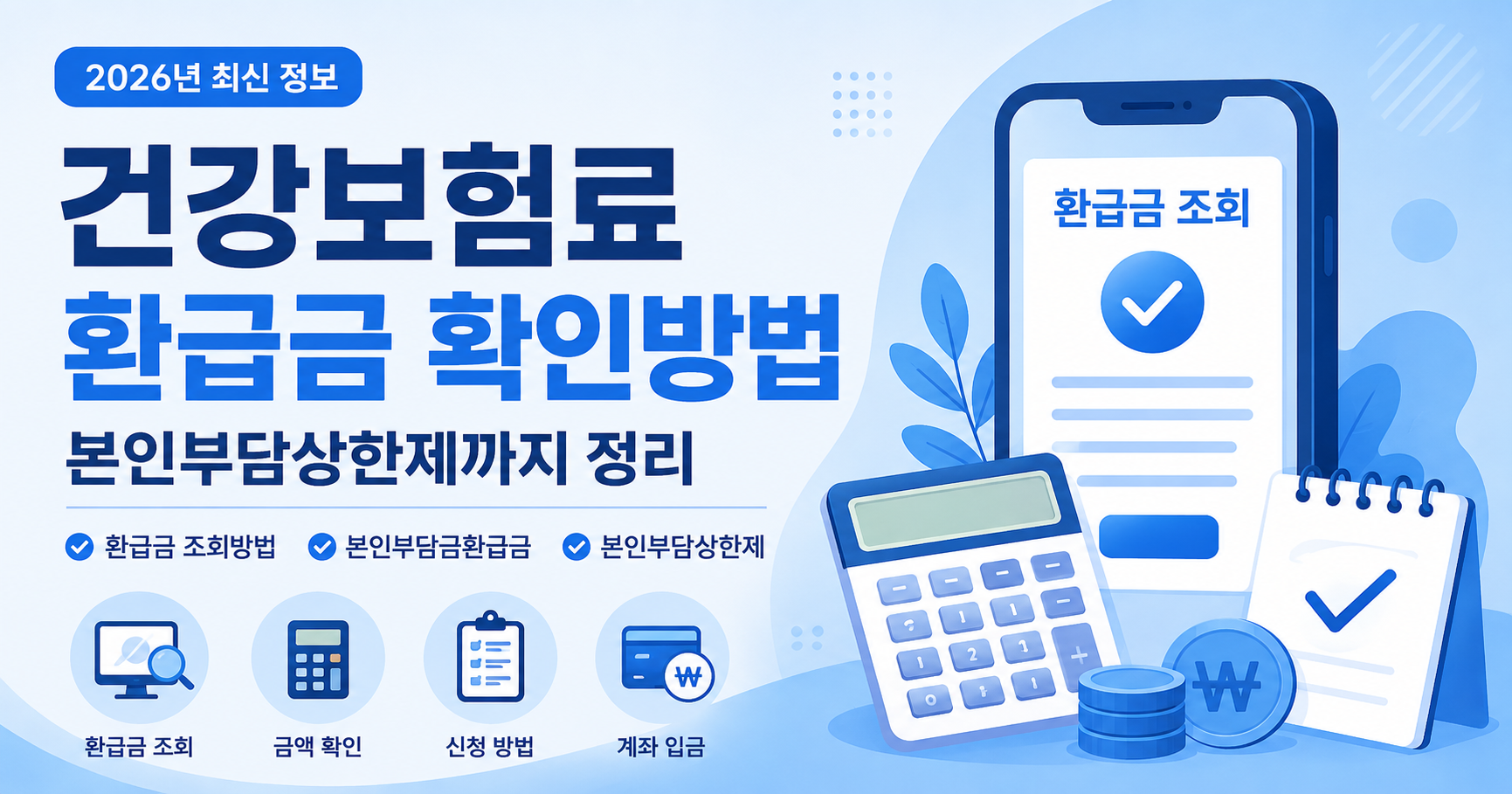 건강보험료 환급금 확인방법 본인부담상한제 안내