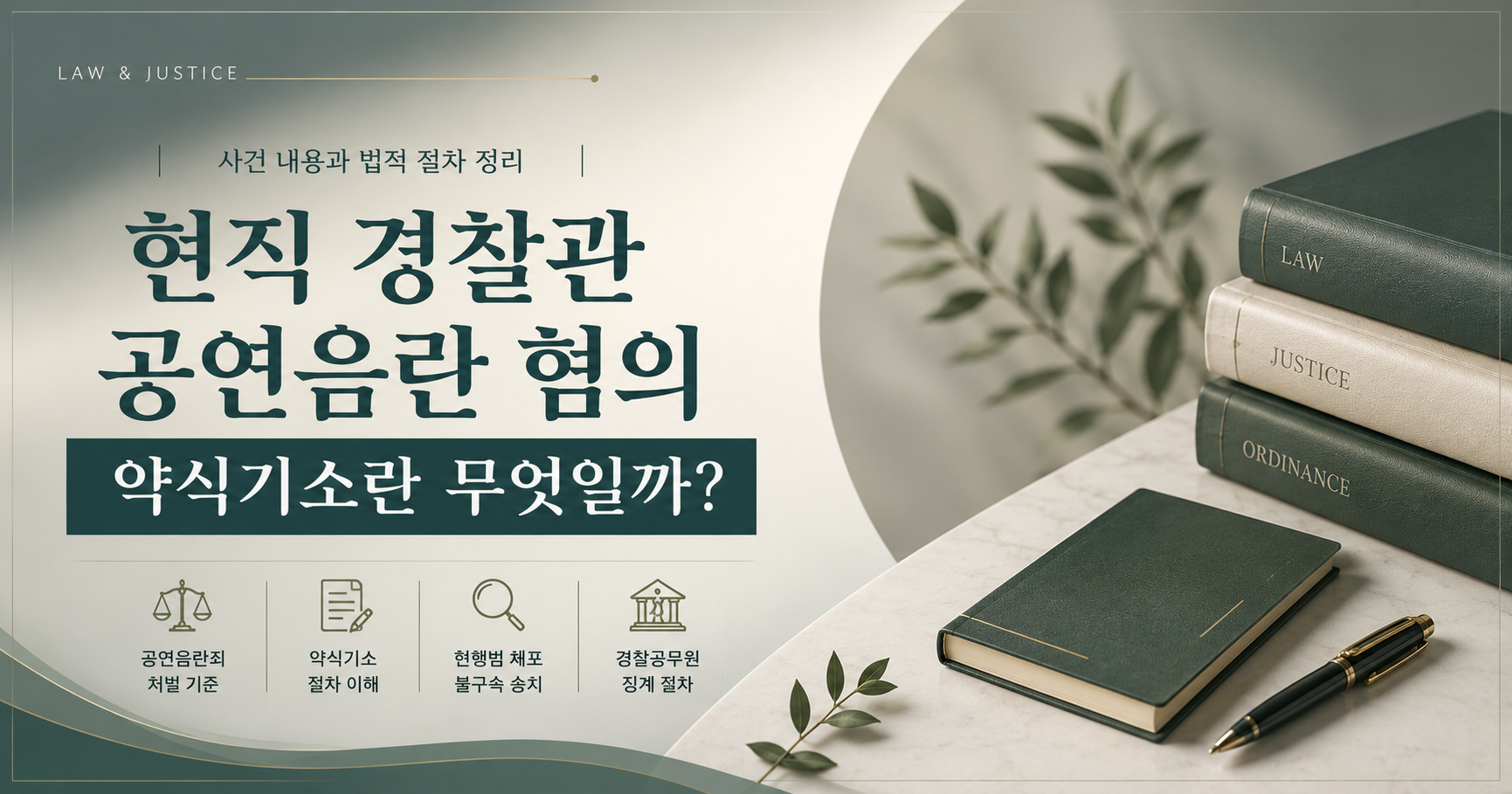 현직 경찰관 공연음란 혐의 약식기소 법적 절차 정리